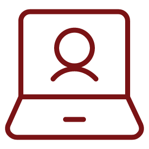 Person on a laptop